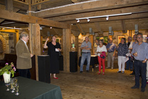 J.O. Mollander taidekokoelmanäyttelyn "Maailma periaatteessa" avajaiset 1.7.